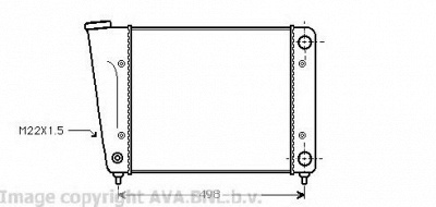 AVA QUALITY COOLING vw2010 -  Радиатор, охлаждение двигателя